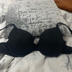 36D PINK black cheetah print lace bra